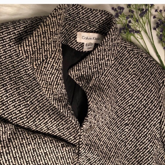 Tweed Black and White Calvin Klein Jacket - Picture 7 of 7